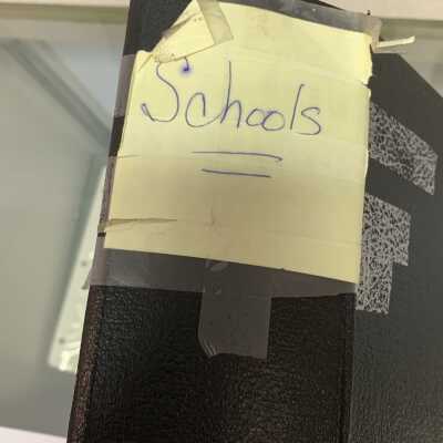 Sand Lake Schools Binder 1 (SLSB1) - Spine View