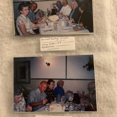 PB3 Page 32 - Annual Meeting May 2008: Top - Pat Detmer.  Bottom - Gladys Larkin and Shirley Butterfield.  Rest ?