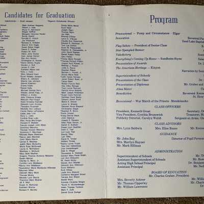 APHS Commencement Program 1980 - Inside Pages