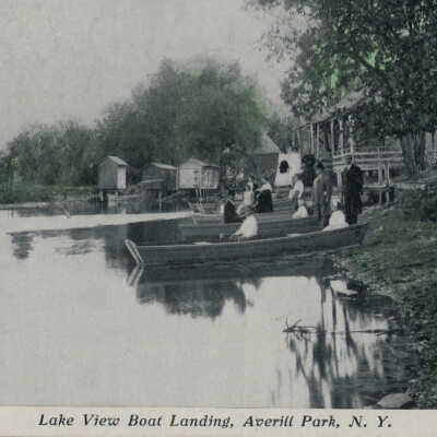 Lake View Boat Landing, Averill park, NY #2: Lake View Boat Landing, Averill park, NY, postcard.  Specimen 2 of 2.