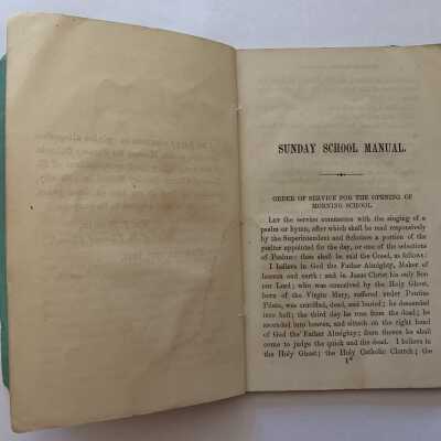 Horatio Averill Sunday School Manual - First Page: The book is essentially a primer regarding how to successfully organize and conduct a Sunday School.