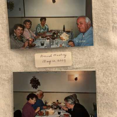 PB3 Page 38 - Annual Meeting May 2009: Top - Mary Ann Castle, Ruth Bordt, Chris Kronau and Rich Castle.
Bottom - Christy and Bob Carton and Bob Moore.