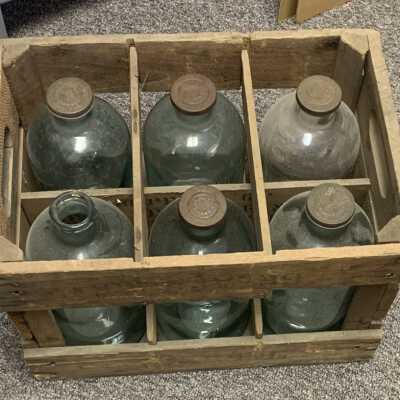 Six Sand Lake Springs 5 Pint Water Bottles and Returnable Bottles Container - Box Type 1, View 1: Six Sand Lake Springs 5 Pint Water Bottles and Returnable Bottles Container / Caddy - Box Type 1, View 1