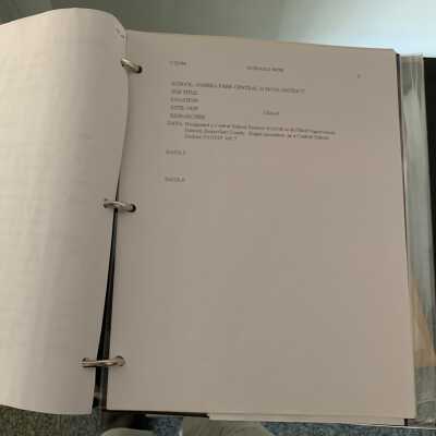 SLSB2 - Pages 11 and 12: Incomplete data collection form plus numerous additional unphotographed similar incomplete data collection forms.