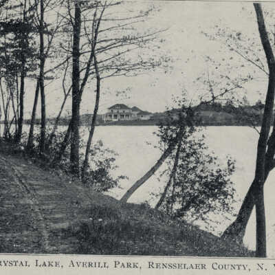 Crystal Lake, Averill Park, Rensselaer County, NY: Crystal Lake, Averill Park, Rensselaer County, NY, postcard.