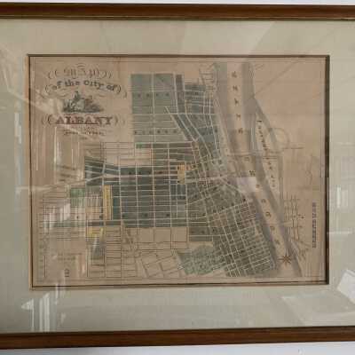 City of Albany, 1852, Historic Map, Joel Munsell, Publisher: City of Albany, 1852, Historic Map, Joel Munsell, Publisher, currently located in the Town Historian's Office