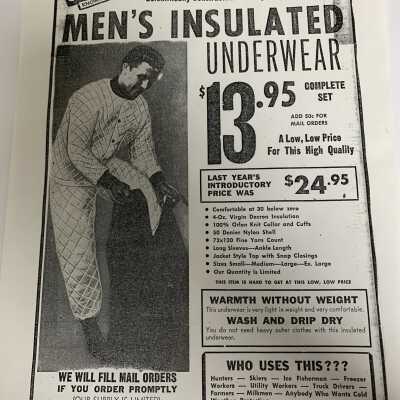 Faith Mills, Albany Times Union, Advertisement, November 1957 - Photocopy: Faith Mills, Albany Times Union, Advertisement, November 1957 - Photocopy of original advertisement. 