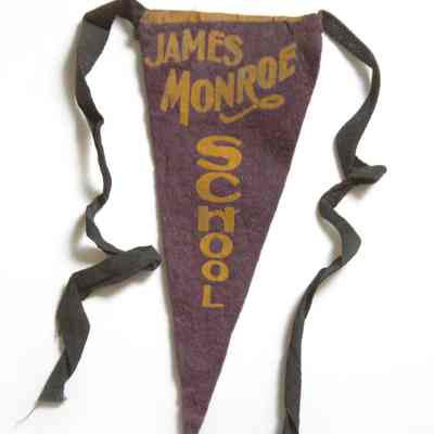 James Monroe School felt pennant