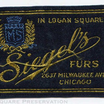 Siegel's Furs tag