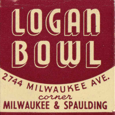 Logan Bowl 24 Lanes Matchbook