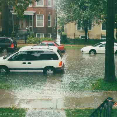 Flooded Sawyer Ave