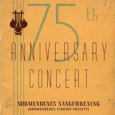 75th Anniversary Concert Normendenes Sangforening