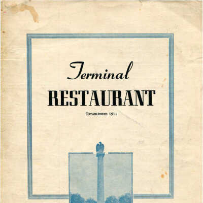 Terminal Restaurant menu - Apr 2, 1943