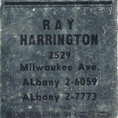 Ray Harrington Catering matchbook