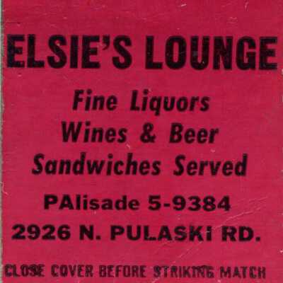 Elsie's Lounge matchbook
