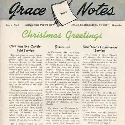 Grace Notes - November 1944