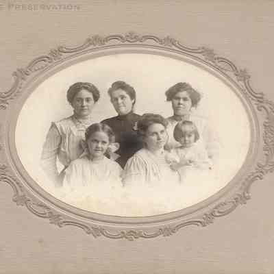 Amelia Morast Kuebler with daughters and granddaughters