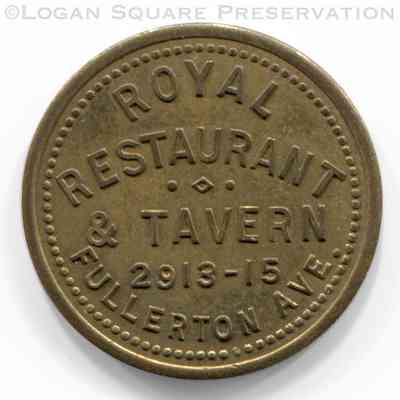 Royal Restaurant 10¢ Tavern Token