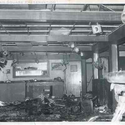 North section of Tania's Restaurant after fire