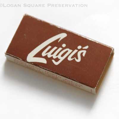 Luigi's Restaurant matchbox