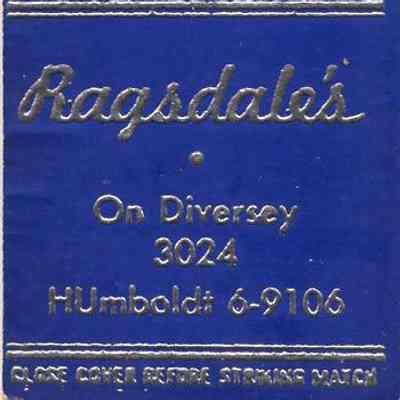 Ragsdale's matchbook