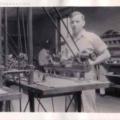 V.D.C. at Lathe - Wold Air Brush Co 6/37