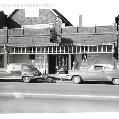 Logan Hardware facade remodel 1953