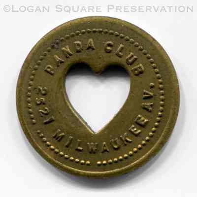 Panda Club 5¢ Heart Token
