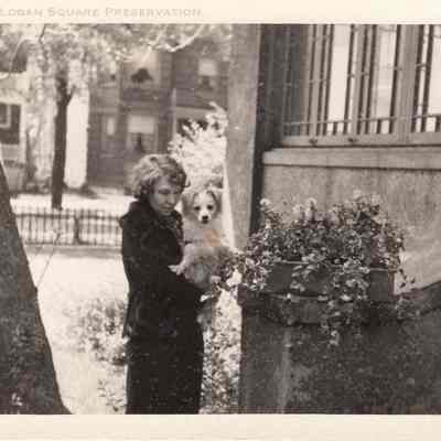 Woman and Dog at 3230 W. Belden