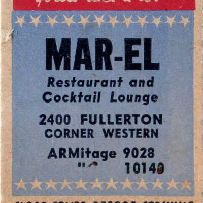 Mar-El Restaurant Cocktails matchbook