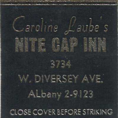 Caroline Laube's Nite Cap Inn matchbook