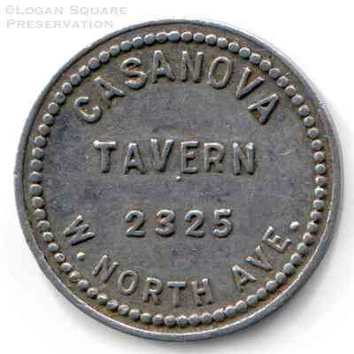 Casanova Tavern Token - Good for 5¢ in Trade