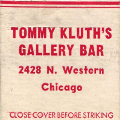Tommy Kluth's Gallery Bar matchbook