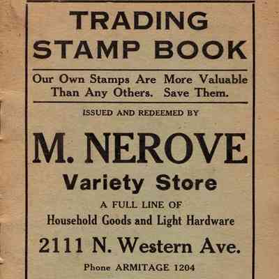 M. Nerove Trading Stamp Book