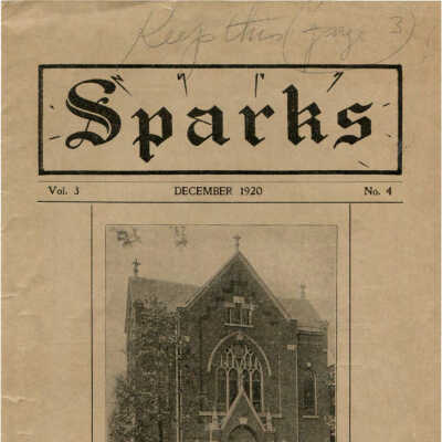 Sparks Vol. 3 No. 4 December 1920