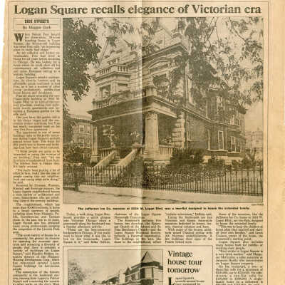 Logan Square recalls elegance of Victorian era