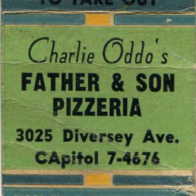 Charlie Oddo's Father & Son Pizzeria matchbook