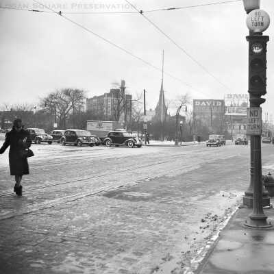 Milwaukee & Logan Boulevard looking northwest