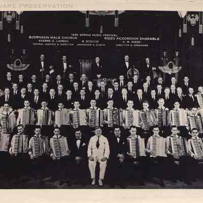 1936 Spring Music Festival - Bjornson Male Chorus - Rizzo Accordion Ensemble