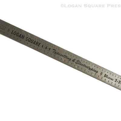 Logan Square Typesetting & Electrotyping Ruler