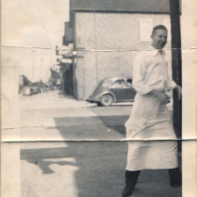 Bob Hanson outside Bob Inn