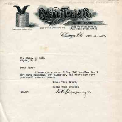 Eagle Tank Co. letter