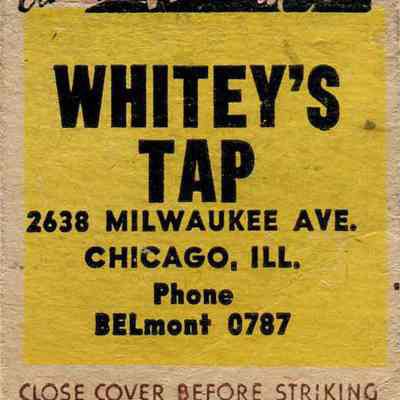 Whitey's Tap matchbook