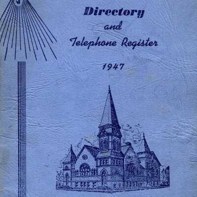 Avondale Methodist Church 1947 Directory and Telephone Register