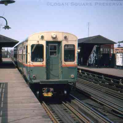 Elevated Train at California Station