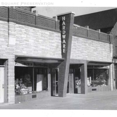 Logan Hardware facade remodel 1953