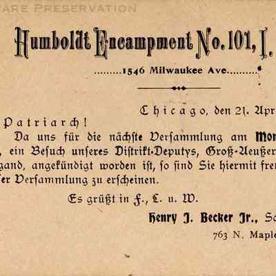 Humboldt Encampment No. 101, I.O.O.F.