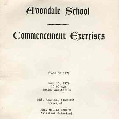 Avondale School Commencement Exercises - Class of 1979