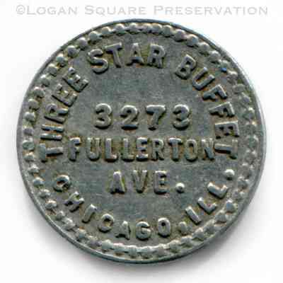 Three Star Buffet 10¢ Token