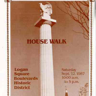 Logan Square Boulevards Historic District House Walk 1987 brochure